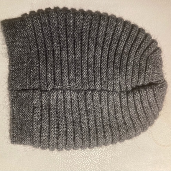 RAFFAELLO BERTINI  Acrylic Mohair and Wool Blend Ribbed Slouchy Beanie Hat - Picture 2 of 4
